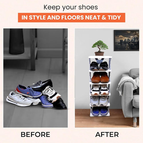 Foldable Shoe Rack (Multicolor)