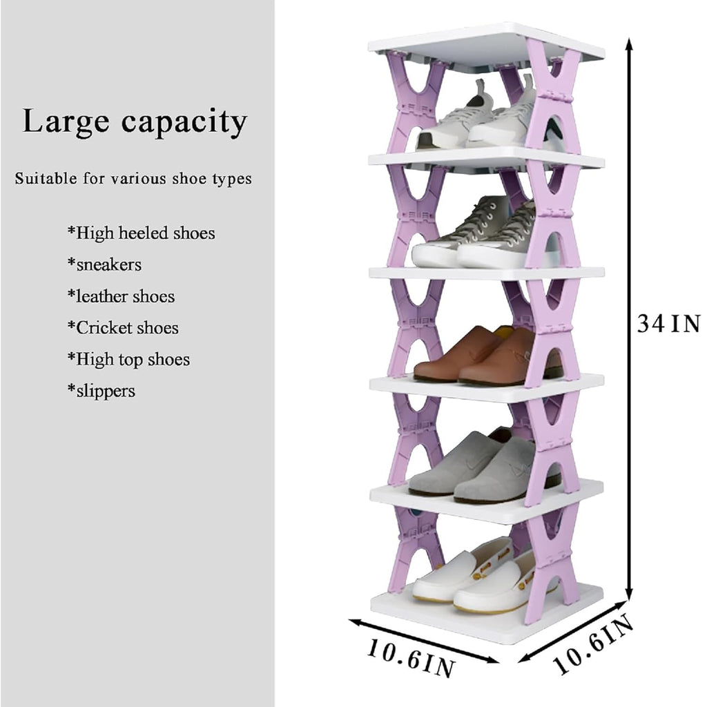 Foldable Shoe Rack (Multicolor)