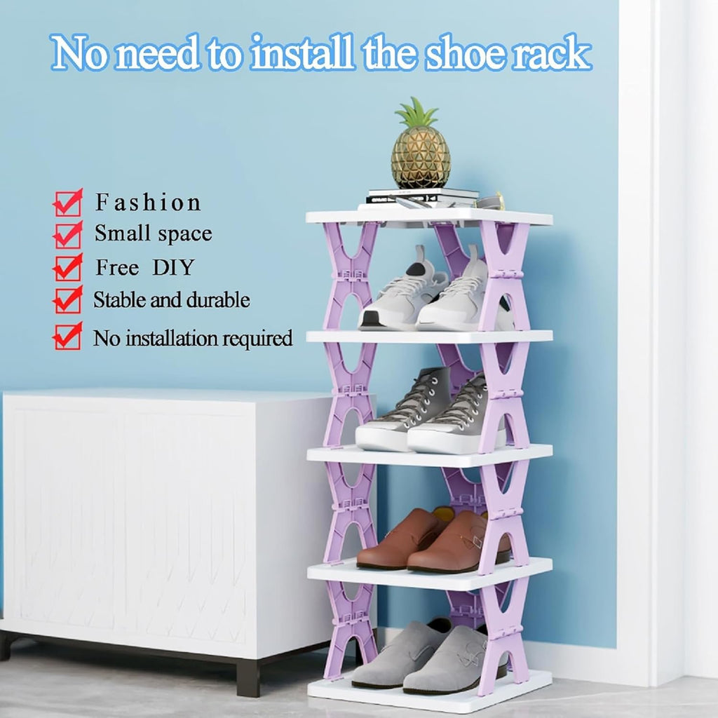 Foldable Shoe Rack (Multicolor)