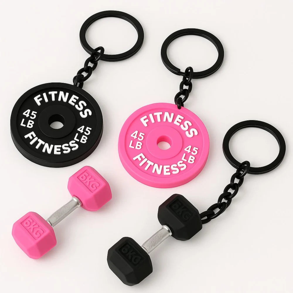 Dumbbell Key Chain (steel)