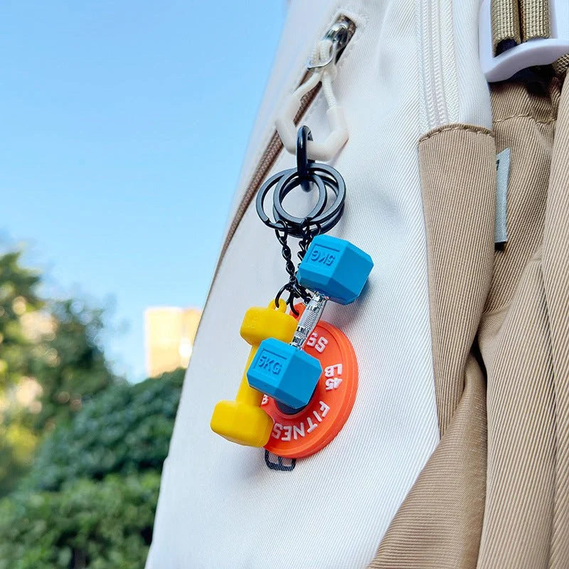 Dumbbell Key Chain (steel)